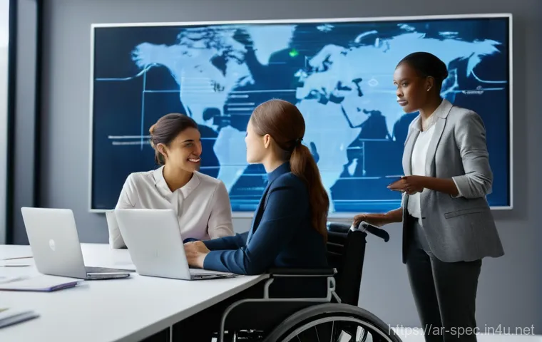 특수교육과 장애인 교육 캠페인 - **Inclusive Classroom with Assistive Technology:** A bright, modern, and cheerfully decorated elemen... 특수교육과 장애인 교육 캠페인 - **Inclusive Classroom with Assistive Technology:** A bright, modern, and cheerfully decorated elemen...